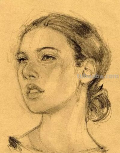 素描作品欣赏 ​​​ - 图画吧TUHUABA