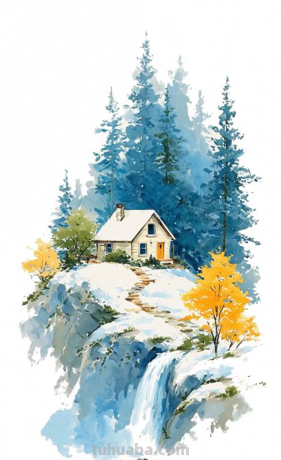 水彩里的秘境，藏着向往的生活！ - 图画吧TUHUABA
