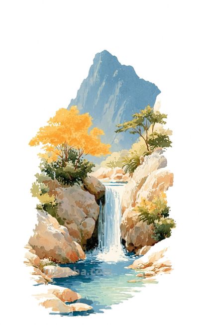 水彩里的秘境，藏着向往的生活！ - 图画吧TUHUABA