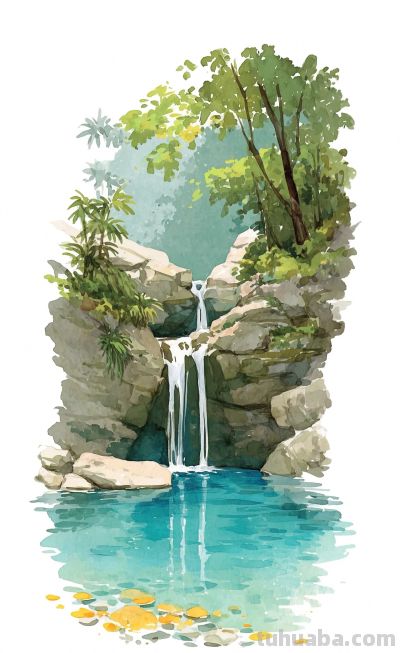 水彩里的秘境，藏着向往的生活！ - 图画吧TUHUABA