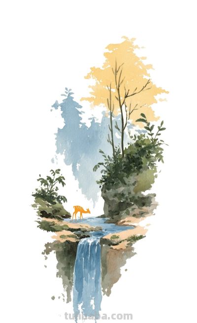 水彩里的秘境，藏着向往的生活！ - 图画吧TUHUABA