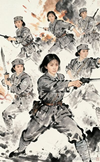 二零二六年水墨画人物创作素材人物速写 - 图画吧TUHUABA