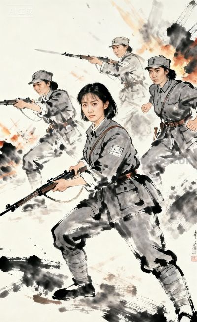 二零二六年水墨画人物创作素材人物速写 - 图画吧TUHUABA