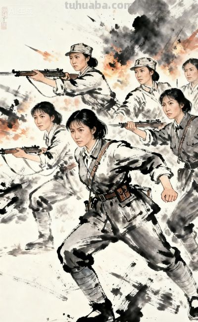 二零二六年水墨画人物创作素材人物速写 - 图画吧TUHUABA