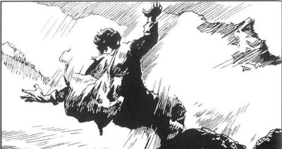 很粗犷的钢笔速写，渲染险恶气氛，黄云松获奖连环画《热爱生命》 - 图画吧TUHUABA