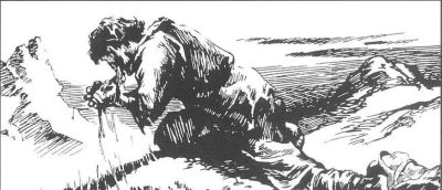 很粗犷的钢笔速写，渲染险恶气氛，黄云松获奖连环画《热爱生命》 - 图画吧TUHUABA