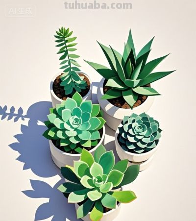 可爱的多肉植物 - 图画吧TUHUABA