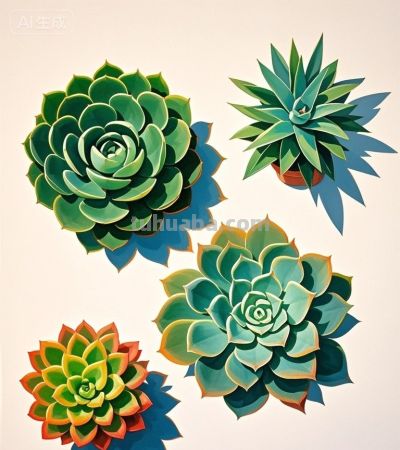 可爱的多肉植物 - 图画吧TUHUABA