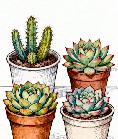 可爱的多肉植物 - 图画吧TUHUABA