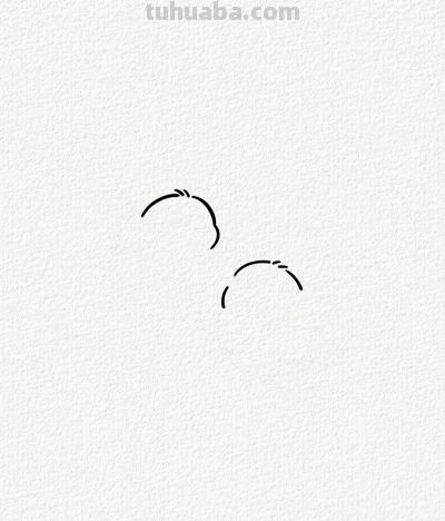 嬉戏中的鸟儿丨涂鸦简笔画分享 - 图画吧TUHUABA