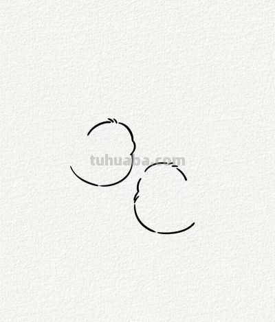 嬉戏中的鸟儿丨涂鸦简笔画分享 - 图画吧TUHUABA