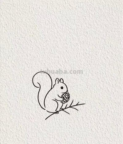 画个简笔画分享丨可爱的小松鼠 - 今日头条