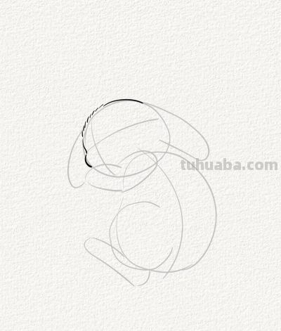 可爱的睡睡兔丨涂鸦简笔画分享 - 图画吧TUHUABA