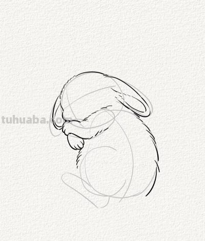 可爱的睡睡兔丨涂鸦简笔画分享 - 图画吧TUHUABA