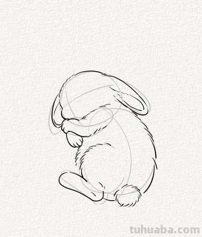 可爱的睡睡兔丨涂鸦简笔画分享 - 图画吧TUHUABA