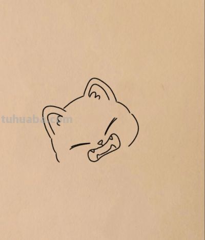 简笔画小猫努力学习知识中丨小白爱画画 - 图画吧TUHUABA