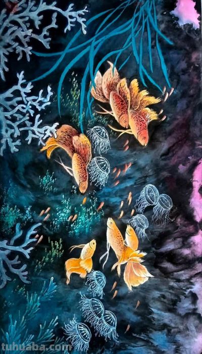 曾仲作和他的海洋生物绘画 - 图画吧TUHUABA