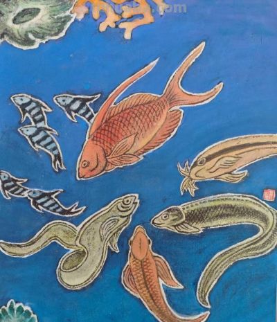 曾仲作和他的海洋生物绘画 - 图画吧TUHUABA