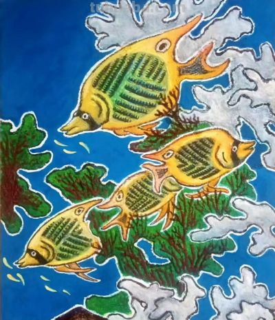 曾仲作和他的海洋生物绘画 - 图画吧TUHUABA