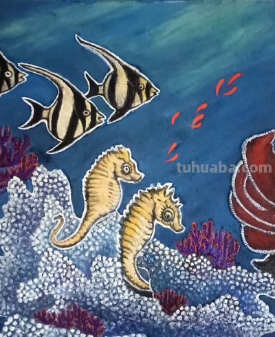 曾仲作和他的海洋生物绘画 - 图画吧TUHUABA