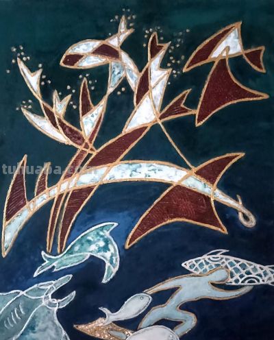 曾仲作和他的海洋生物绘画 - 图画吧TUHUABA