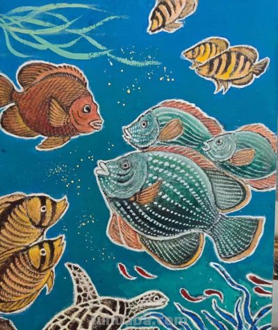 曾仲作和他的海洋生物绘画 - 图画吧TUHUABA