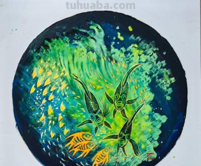 曾仲作和他的海洋生物绘画 - 图画吧TUHUABA