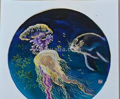曾仲作和他的海洋生物绘画 - 图画吧TUHUABA