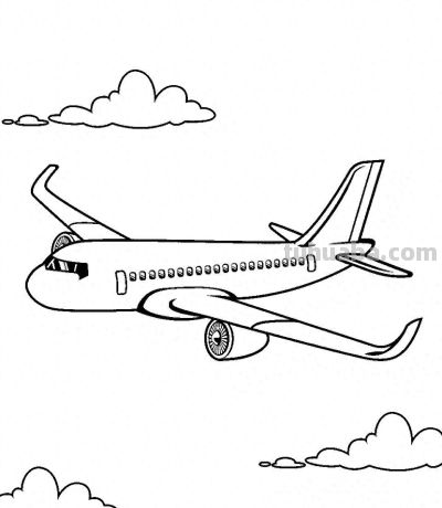 飞机的简笔画线稿图，临摹学画 - 今日头条