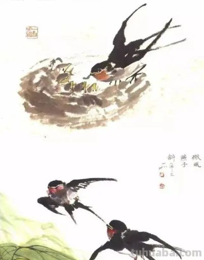 写意花鸟技法：昆虫、虾蟹、禽鸟的画法，收藏！ - 图画吧TUHUABA