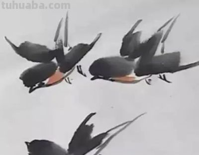 写意花鸟技法：昆虫、虾蟹、禽鸟的画法，收藏！ - 图画吧TUHUABA