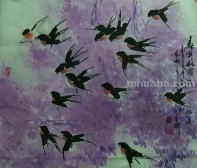 写意花鸟技法：昆虫、虾蟹、禽鸟的画法，收藏！ - 图画吧TUHUABA