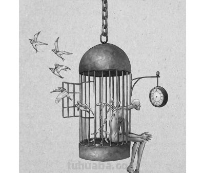 这 12 张插画，把我们现在的生活画得太真实了，看完真的有点扎心！ - 图画吧TUHUABA