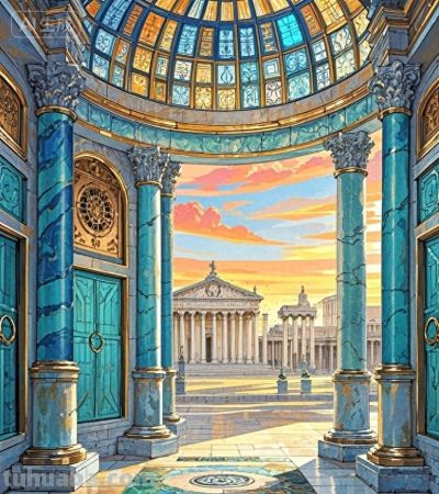 跟着插画去旅行—夕阳余晖下的罗马古城 - 今日头条