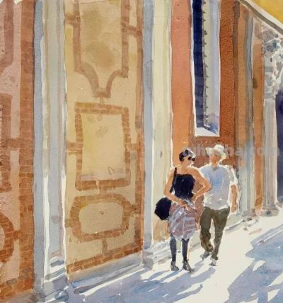 当水彩遇上光影，妈呀太美了！ - 图画吧TUHUABA