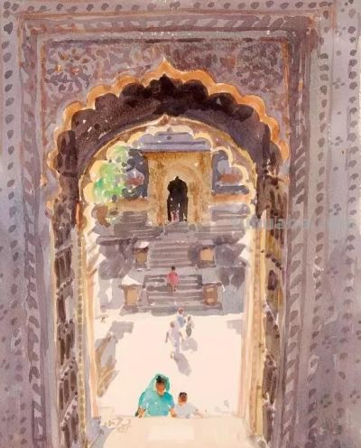 当水彩遇上光影，妈呀太美了！ - 图画吧TUHUABA