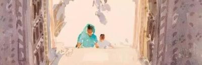 当水彩遇上光影，妈呀太美了！ - 图画吧TUHUABA