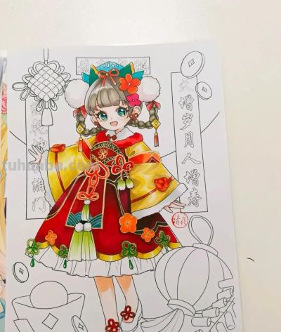 精选81张高级感元旦+新年主题范画和手抄报，值得收藏！ - 图画吧TUHUABA