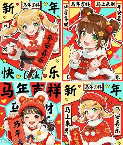 精选81张高级感元旦+新年主题范画和手抄报，值得收藏！ - 图画吧TUHUABA