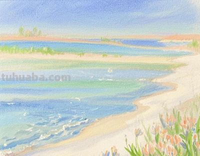 水溶彩铅画|图画分享，每一张都好美！可做背景图可做头像！ - 图画吧TUHUABA