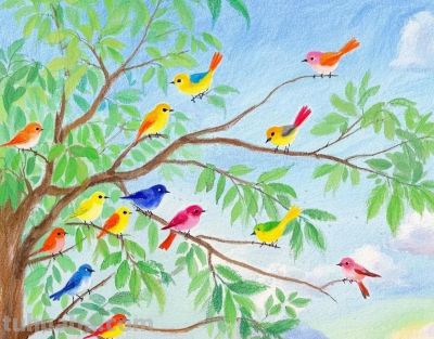 水溶彩铅画|图画分享，每一张都好美！可做背景图可做头像！ - 图画吧TUHUABA