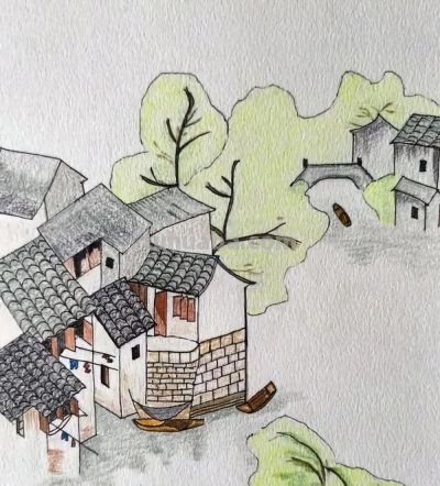 ​这一组彩铅画，太雅致了！ - 图画吧TUHUABA