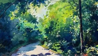 亮丽光影｜当代青年画家東俊達Syunda Azuma风景水彩画欣赏 - 图画吧TUHUABA