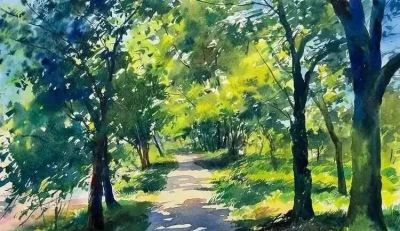 亮丽光影｜当代青年画家東俊達Syunda Azuma风景水彩画欣赏 - 图画吧TUHUABA