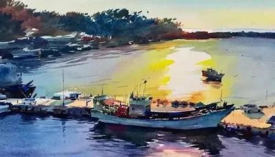 亮丽光影｜当代青年画家東俊達Syunda Azuma风景水彩画欣赏 - 图画吧TUHUABA