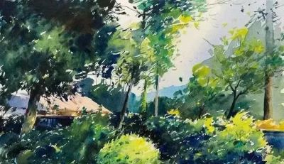 亮丽光影｜当代青年画家東俊達Syunda Azuma风景水彩画欣赏 - 图画吧TUHUABA