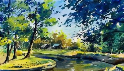 亮丽光影｜当代青年画家東俊達Syunda Azuma风景水彩画欣赏 - 图画吧TUHUABA