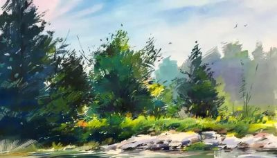 亮丽光影｜当代青年画家東俊達Syunda Azuma风景水彩画欣赏 - 图画吧TUHUABA