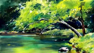 亮丽光影｜当代青年画家東俊達Syunda Azuma风景水彩画欣赏 - 图画吧TUHUABA