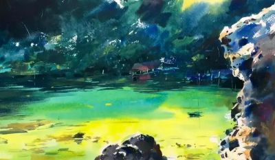 亮丽光影｜当代青年画家東俊達Syunda Azuma风景水彩画欣赏 - 图画吧TUHUABA